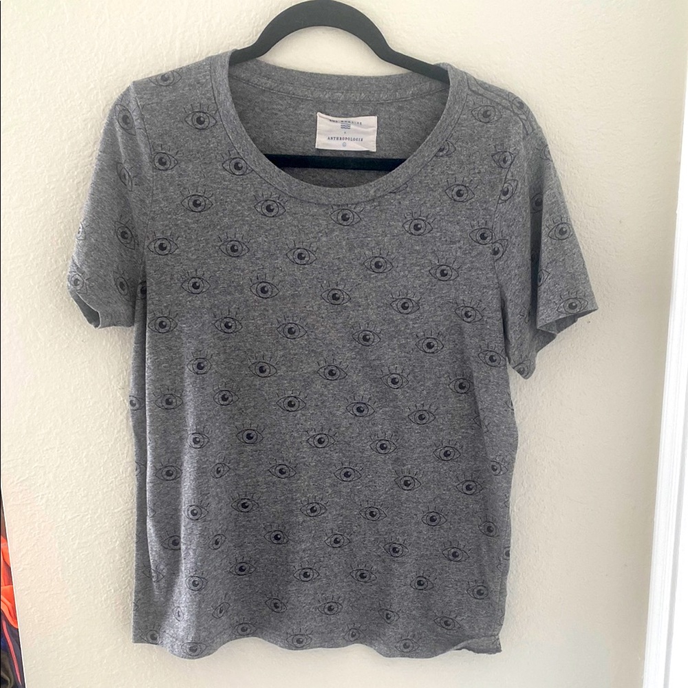 Gray Eye Pattern Women's Top
